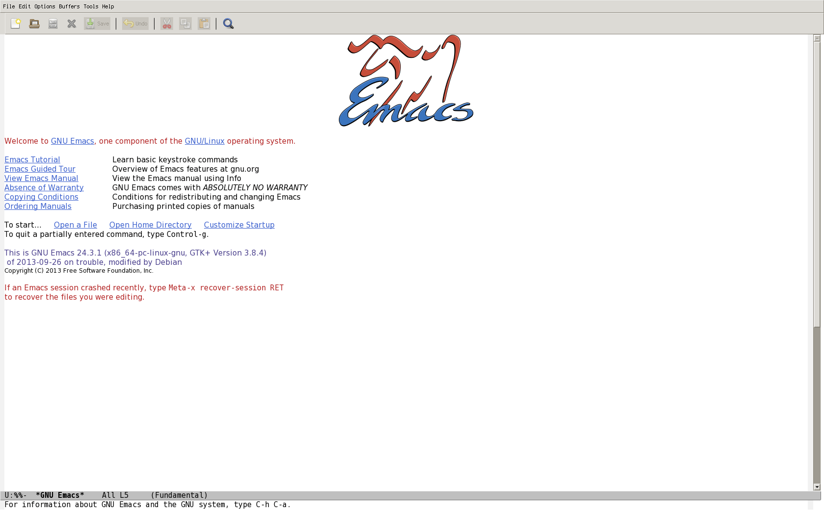 Emacs defaults
